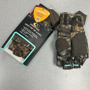 Mossy Oak Ladies Pop Top Gloves Hunting Winter Gloves L/XL Heat Retention New